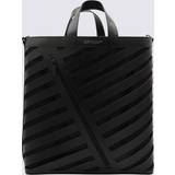 Off-White Diag cut-out leather tote bag men Cotton/Leather/Acrylic One Size Black