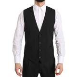 Dolce & Gabbana Ytterkläder Dolce & Gabbana Gray Gilet STAFF Regular Fit Formal Vest IT50