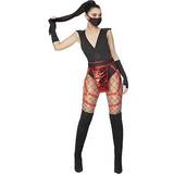 Smiffys Fighting - Svart Maskeradkläder Smiffys Fever scarlet ninja costume