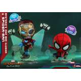 Hot Toys Superhjältar Leksaker Hot Toys Spider-Man: Far From Cosbaby S Mini Actionfigurer Mysterio's Iron Man Illusion & Spider-Man 10 cm