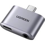 Kablar Ugreen 2-i-1 USB C Hörlursadapter C