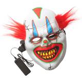 Unisex Ansiktsmasker Blinkande Clownmask LED