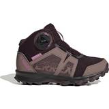 Röda Hikingskor adidas Unisex – Barn Terrex Agravic Boa Mid RAIN.RDY Hiking, Sneakers Shadow Maroon/Matt Purple Met./Wonder Red