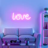 Leuchten Direkt Väggarmaturer Leuchten Direkt LED-Wandleuchte Neon Love Wandlampe