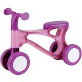 Sparkcyklar Lena 07166 Först, rosa/lila sit-on scooter med stålaxlar för att träna balans, lär sig att gå hjälp för småbarn från 18 månader