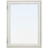 Vita Sidohängda fönster SP 2-Glas 8X8 Trä Sidohängt fönster