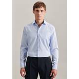 Herr - Silke/Siden Överdelar Seidensticker Business Shirt Regular Long Sleeve Kentcollar Stripes Herr Långärmade Skjortor