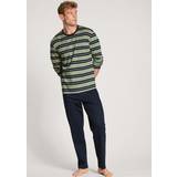 Calida Relax Streamline Pyjama Rounded Neck Green Striped * Kampanj *