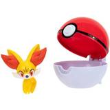 Pokémons Fidgetleksaker Pokémon Clip'n'Go Balls Fennekin & Ball