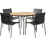 Aluminium - Dyna Matgrupper Cinas Ellen/Mood Classic Havemøbelsæt, 1 borde inkl. 4 stole