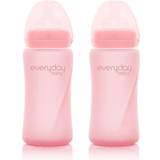 Everyday Baby Nappflaskor Everyday Baby Everyday Baby Nappflaska Glas Healthy Kit Rose Pink