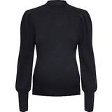 Ståkrage Graviditet & Amning Only Mama High Neck Knitted Sweater Black