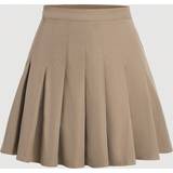 Shein Pleated Solid Mini Skirt