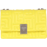 Balmain 1945 Small Quilted Monogram Leather Shoulder Bag - Yellow