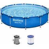 Bestway pool med pump ovan mark pool 366x76 cm blå