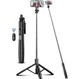 Stativ iphone SelfieShow 71" Phone Tripod & Selfie Stick, All in One Extendable Cell Phone Tripod with Wireless Remote, Tripod Stand for iPhone & Travel Tripod 360° Rotation Compatible with iPhone Android Phone, Camera