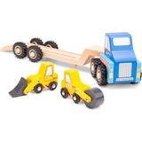 New Classic Toys Bilar New Classic Toys Lastbil i trä med maskiner blå
