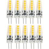 Heitronic LED-lampor Heitronic 16211 LED monochrome EEC F A G G4 2 W = 20 W Warm white Ø x H 10 mm x 37 mm not dimmable 1 pcs