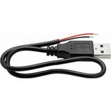 Omnitronic USB-kabel Kablar Omnitronic Cable USB-A to open wires 0.3m