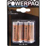 Batterier - C (LR14) Batterier & Laddbart AGK Powerpaq Ultra Alkaline C batteri 1,5V 2 st