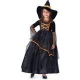 Klänningar - Orange Dräkter & Kläder Dress Up America Witch Costume for Girls Classic Halloween Costumes for Kids, Amazing Details