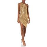 Enaxlad / Enärmad Klänningar Norma Kamali Women's Diana Mini Dress, Gold
