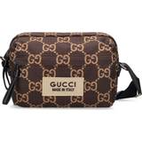 Gucci Dam Handväskor Gucci Gg Ripstop Nylon Crossbody Bag Brown 01