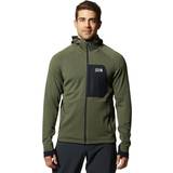 Mountain Hardwear Ytterkläder Mountain Hardwear Men's Polartec Power Grid Full Zip Hooded Jacket