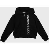 Dolce & Gabbana Kids Logo cotton-jersey hoodie black Y