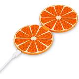 Orange - Trådlösa laddare Batterier & Laddbart Helix 10w qi juice dual wireless charger orange ethqi2or