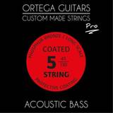 Ortega Pro Series 5-String Acoustic Bass Strings Long Scale Medium Gauge Phospher Bronze