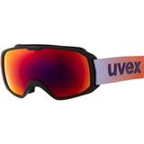 Uvex Herr Skidglasögon Uvex Xcitd Black Mat Mirror Scarlet/CV Green Ski Goggles