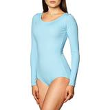 Bomull Jumpsuits & Overaller Capezio Women's Long Sleeve Leotard,Light Blue,X-Large