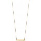 Elements Smycken Elements Gold Yellow Gold Engravable Bar Necklace GN281