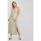 Calvin Klein Korta klänningar Calvin Klein Slim Midi Slip Dress BEIGE