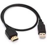 HDMI-adapterkabel: USB 2.0 typ A-hane