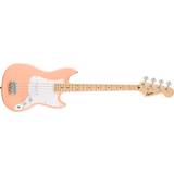 Rosa Elbasar Squier Sonic Bronco Bass MN White Pickguard Shell Pink
