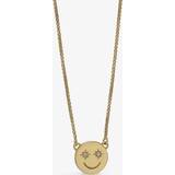 Halsband Rachel Jackson Mini Happy Face necklace, Gold, Women Gold