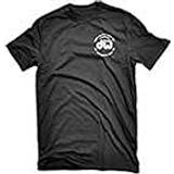 Överdelar DW Trumverkstad kortärmad t-shirt, tung bomull, svart med DW-logotyp