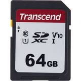 Transcend SD Minneskort & USB-minnen Transcend TS64GSDC300S-E 64GB SDXC I, C10, U3, V30-95/40 MB/s