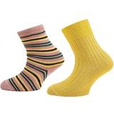 Molo Underkläder Molo Nomi 2-Pack Pink/Yellow, Unisex, Tøj, Sokker, Lyserød/Gul, 20-22