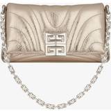 Givenchy Guld Handväskor Givenchy Micro 4G Soft Bag In Laminated Leather