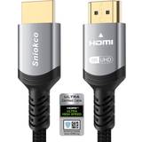 Guld - Standard HDMI-Standard HDMI - USB-kabel Kablar Sniokco HDMI - HDMI 2.1 M-M 2m