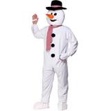 Jul - Orange Maskeradkläder Wicked Costumes Snowman Mascot Christmas White/Orange/Black One