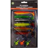 Fiskedrag Fladen Conrad Softlures 3x6 100mm Ribbed Shad Assorted Colors