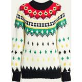 Moncler Nylon Överdelar Moncler Crewneck Sweater White 0/XS