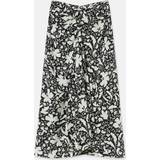 Stella McCartney Kjolar Stella McCartney Forest Floral Print Silk Skirt, Woman, Black Multicolour, Black Multicolour