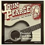John Pearse Strängar John Pearse Strings 610 LM för akustisk gitarr – fosforbrons och silkesår – ljusmätare 11–50