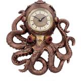 Konstharts Klockor Nemesis Now Steampunk Octopus Gothic Squid Wall Clock