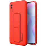 Mobiltillbehör Skal-man Wozinsky Kickstand Case flexibelt silikonskal med stativ Xiaomi Redmi 9A Röd